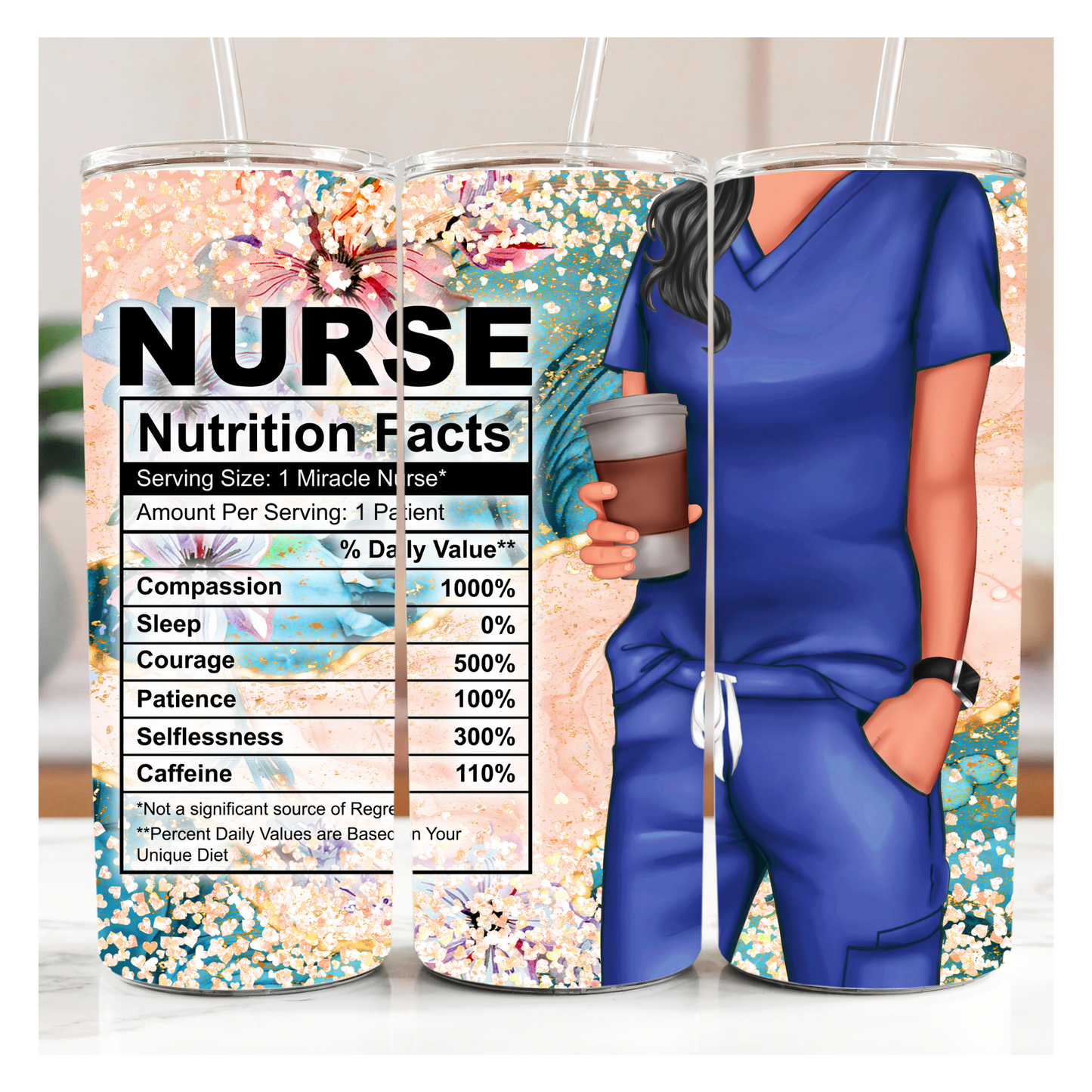 Nurse Nutrition Facts Tumbler