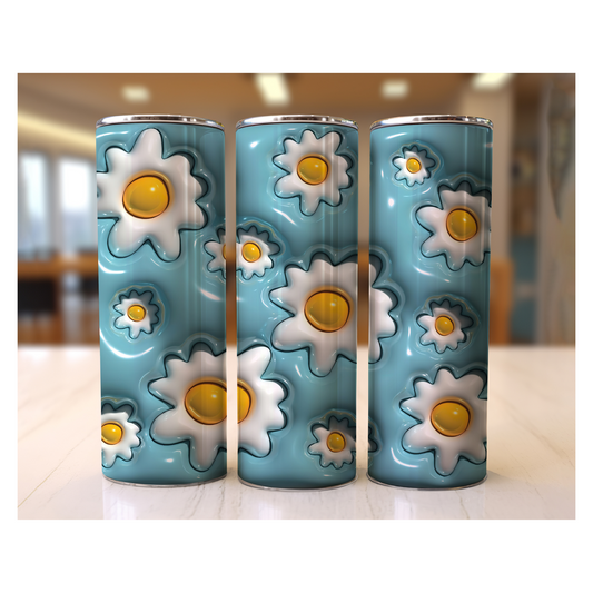 3D FLOWER TUMBLER