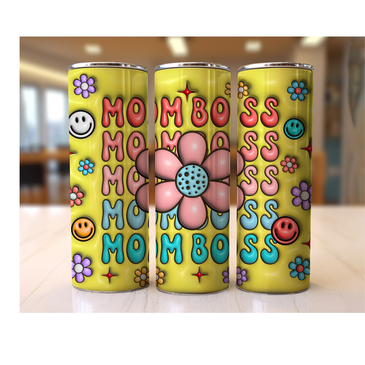 3D MOM BOSS TUMBLER