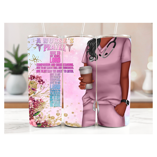 A Nurse's Prayer Tumbler