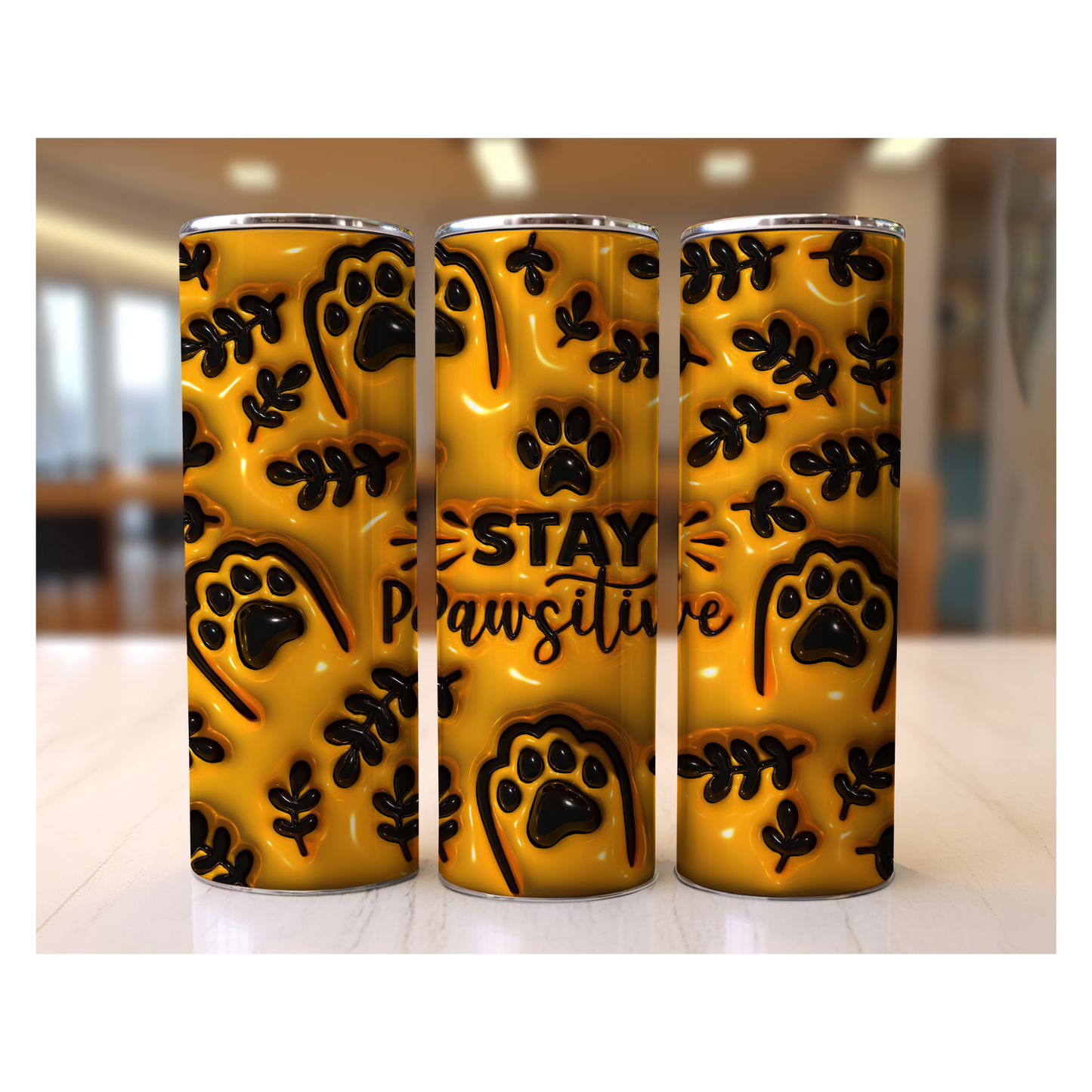 3D STAY POSITIVE TUMBLER