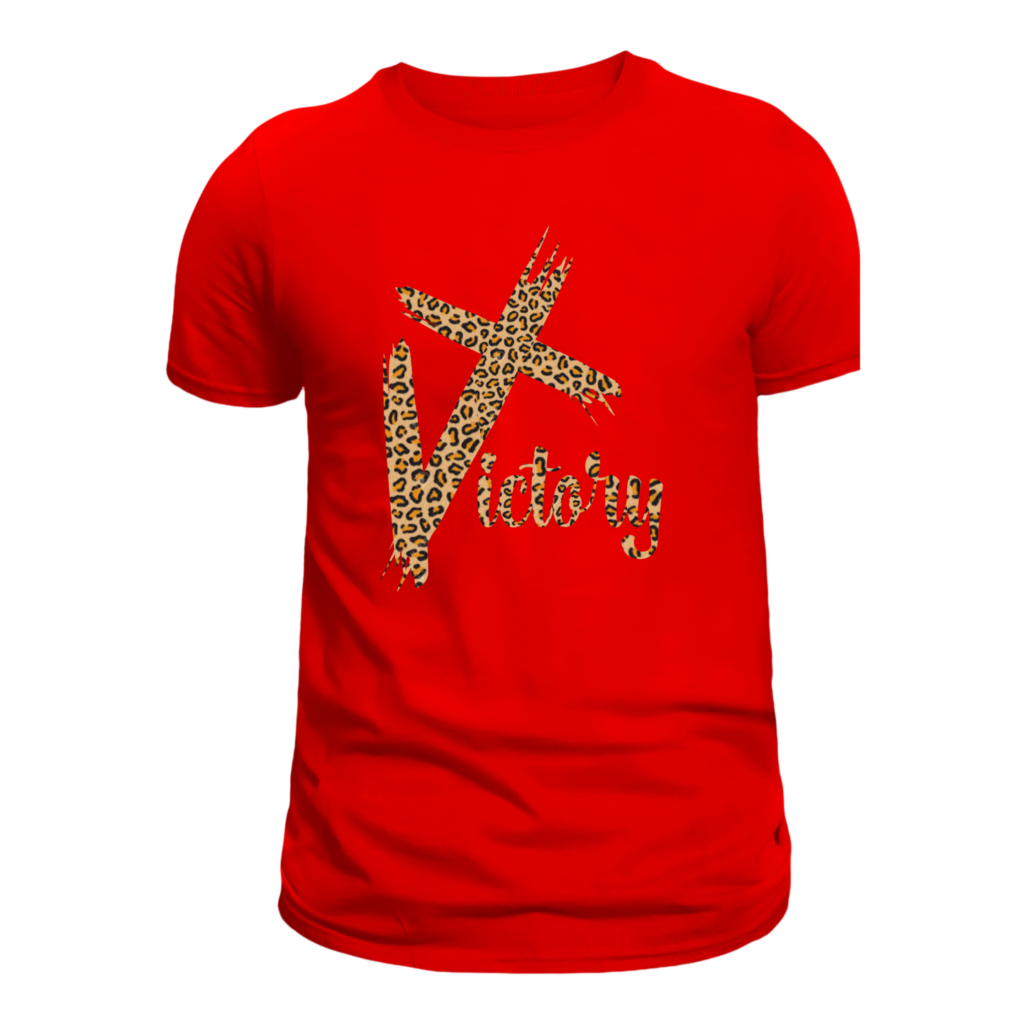 Red Victory Cheetah Tee